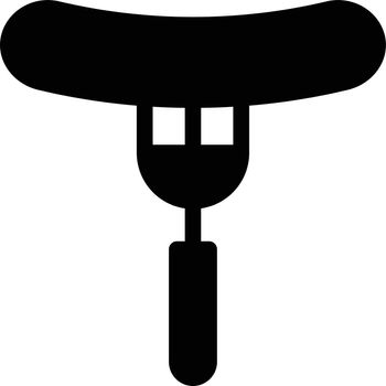 fork vector glyph flat icon