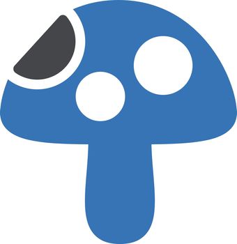 mushroom vector glyph color icon