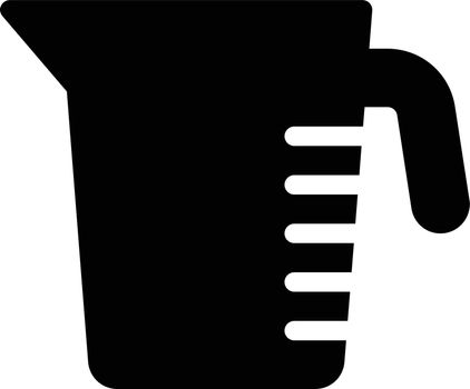 beaker vector glyph flat icon