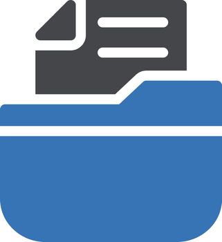 folder vector glyph colour icon