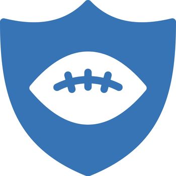 rugby shield vector glyph colour icon