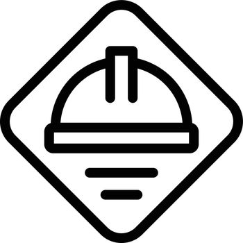 worker vector thin line icon