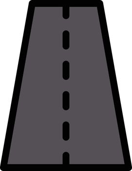 road vector color line icon