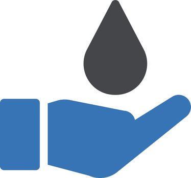 raindrop vector glyph colour icon