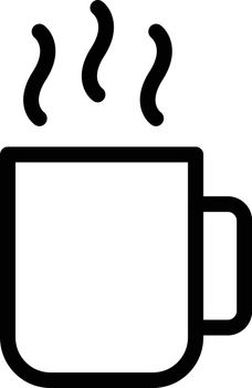 hot tea vector thin line icon