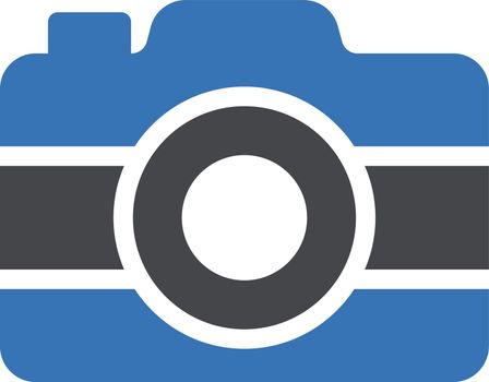 camera vector glyph colour icon