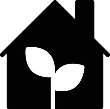 green house vector glyph flat icon