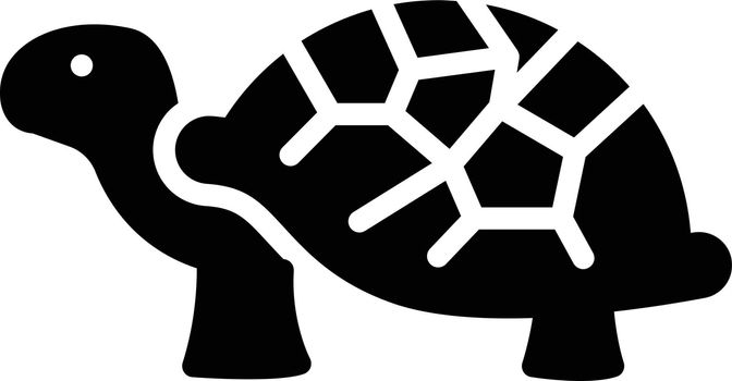 turtle vector glyph flat icon