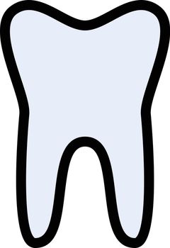 teeth vector line colour icon