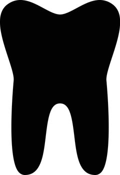 teeth vector glyph flat icon
