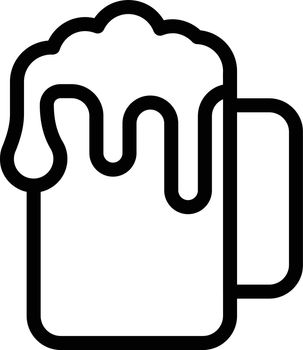 beer vector thin line icon