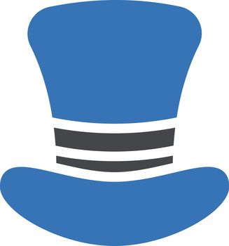 hat vector glyph color icon