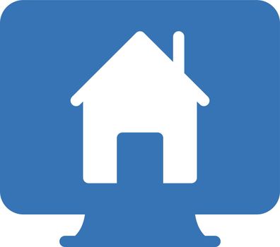 online real estate vector glyph colour icon