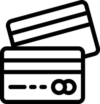 credit card vector thin line icon