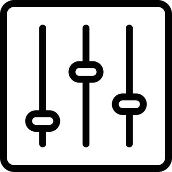 control vector thin line icon