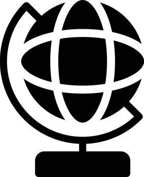 globe vector glyph flat icon