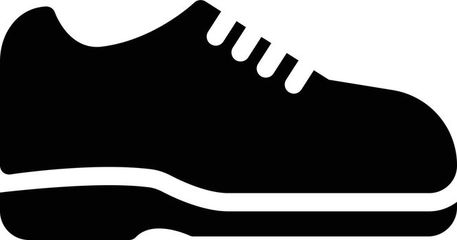 shoe vector glyph flat icon