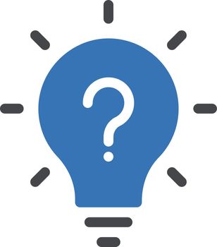 FAQ idea vector glyph colour icon