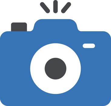 camera vector glyph colour icon