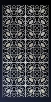 Arabic ‌inspired decorative background, laser cut vector template