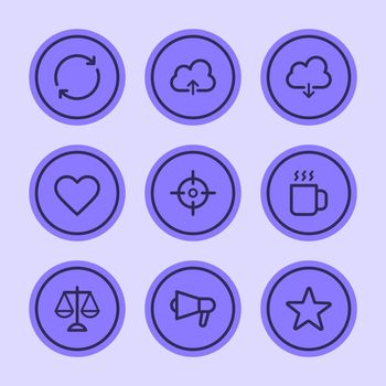Business icons set part 3. Set vector icons. Vector Illustration