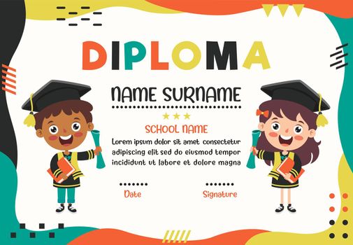 Diploma Certificate For Kids