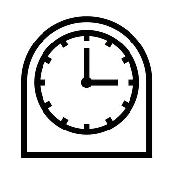 thin line sharp vector icon / clock,time,alarm