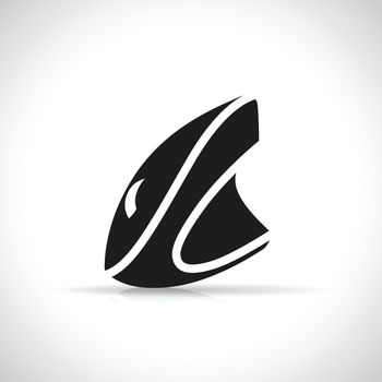 Vector illustration of vertical computer mouse icon