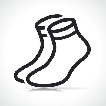 Vector illustration of socks icon symbol design