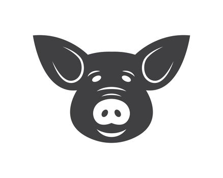 pig vector icon illustration design template
