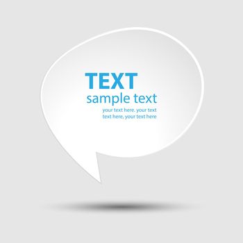 Speech bubbles for text in bright colors. A vector illustration.