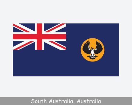 South Australia Flag. Flag of SA, AU. Australian State Banner. EPS Vector Illustration