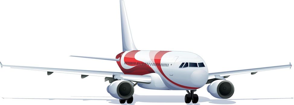 illustration of a passenger plane