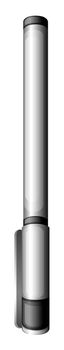 Illustration of a grey marker on a white background