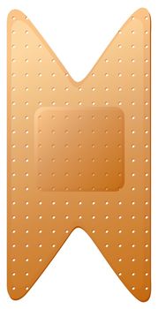Illustration of a wound protection on a white background
