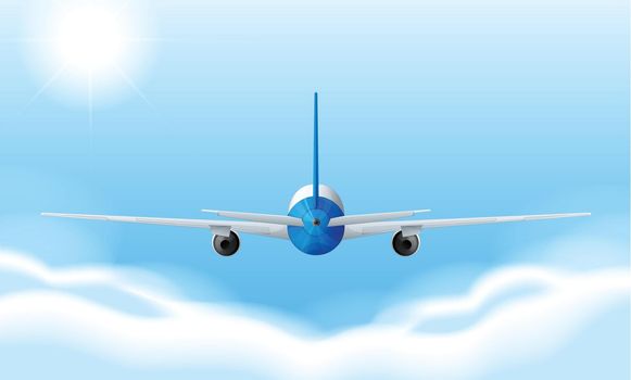 Illustration of a jetplane