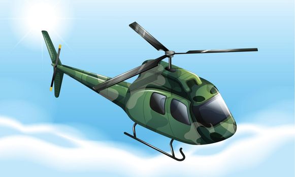 Illustration of a military chopper