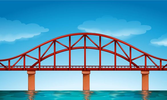 Illustration of a beautiful bridge