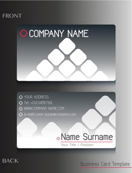 A grey colored business card template