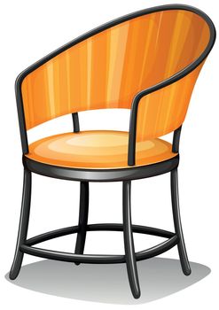 Illustration of a chair furniture on a white background