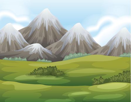 Illustration of the different landforms