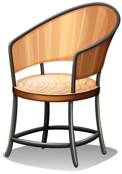 Illustration of a chair furniture on a white background