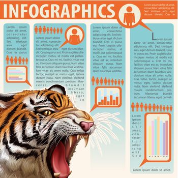 An informative infographics showing an animal