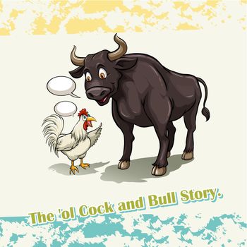 Old cock and bull story illustration