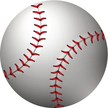 Baseball in simple design illustration