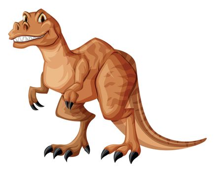 Dinosaur with sharp teeth illustration