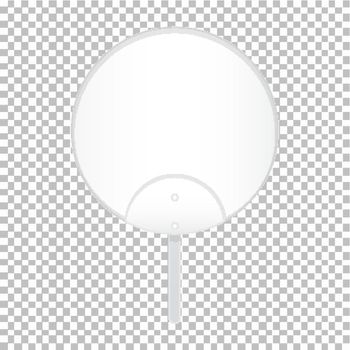 Handfan template with no graphic illustration