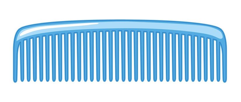 A comb on white background illustration