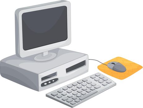 Illustration of a desktop computer