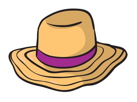 illustration of a hat on a white background
